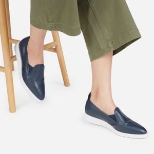 Everlane street shoes leather navy made in Italy